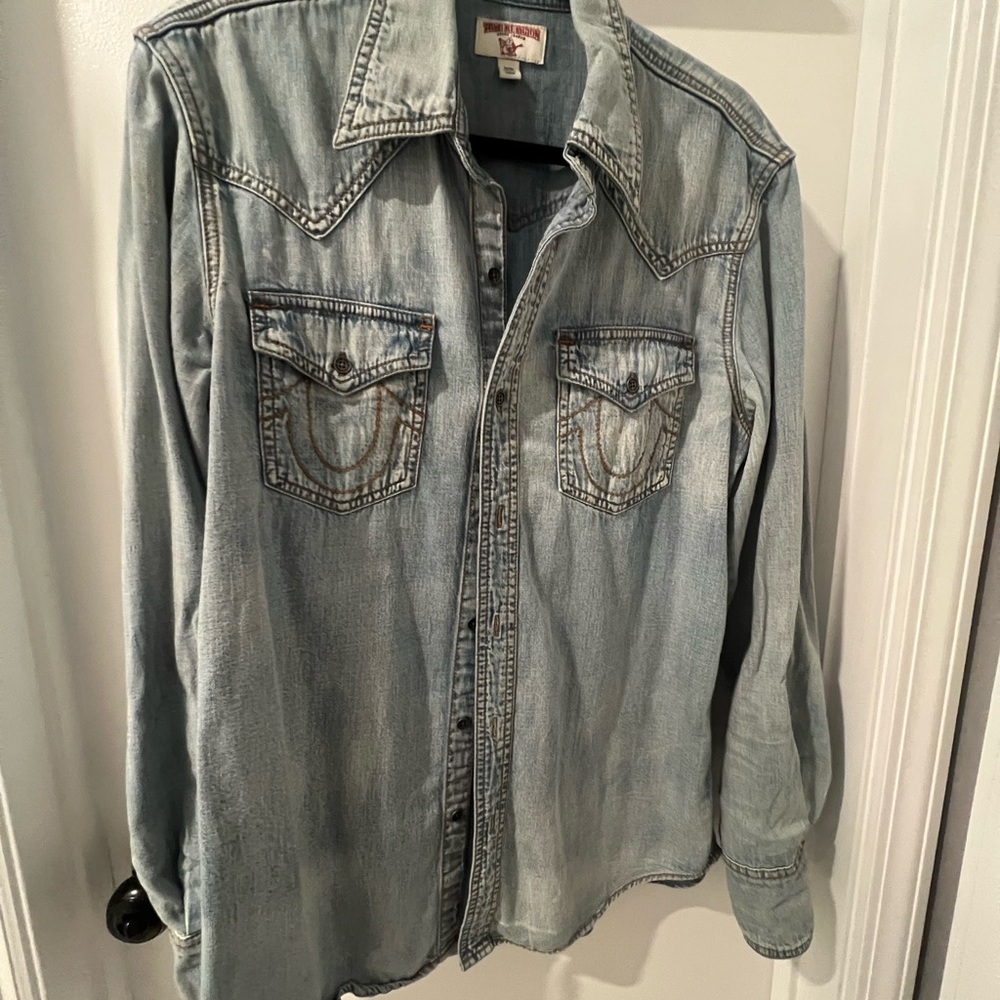 True Religion Light Blue Denim Jacket